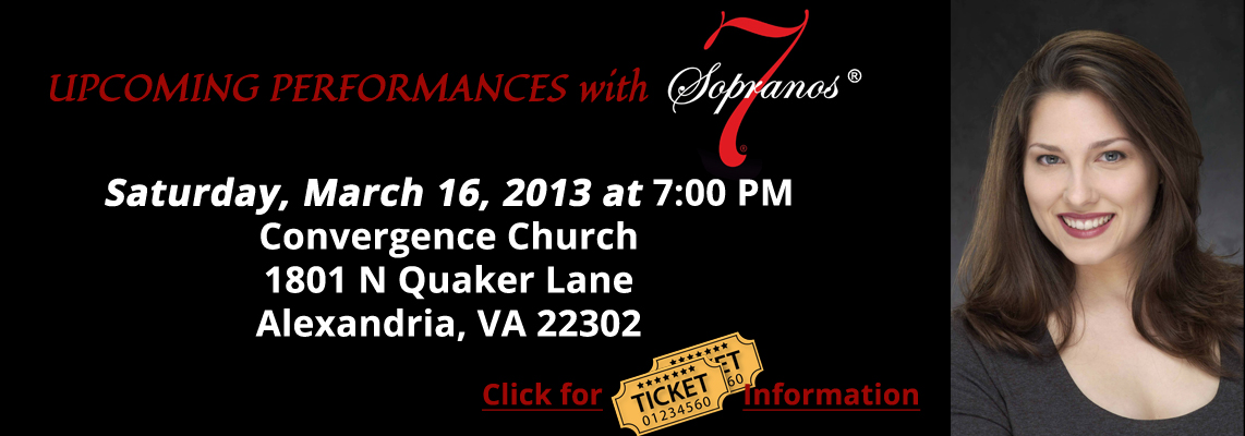 Upcoming Performances with 7 Sopranos – March 16, 2013